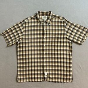 Polo Jeans Co. Ralph Lauren Plaid Short Sleeve Button Up Shirt Mens